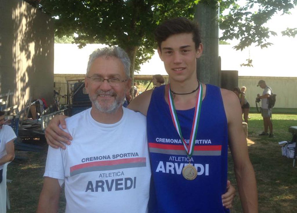 Dario Dester con il tecnico Pietro Frittoli